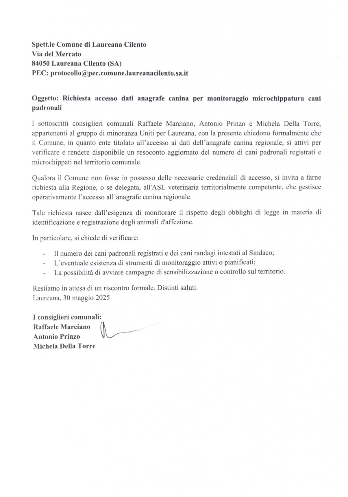 Richiesta accesso dati anagrafe canina per monitor_250602_214018